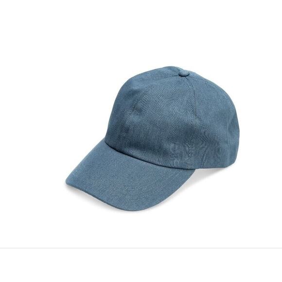 Denim Baseball Hat Cap Jenni Womens Blue Cotton Adjustable Outdoor Cottage NEW - Picture 1 of 3